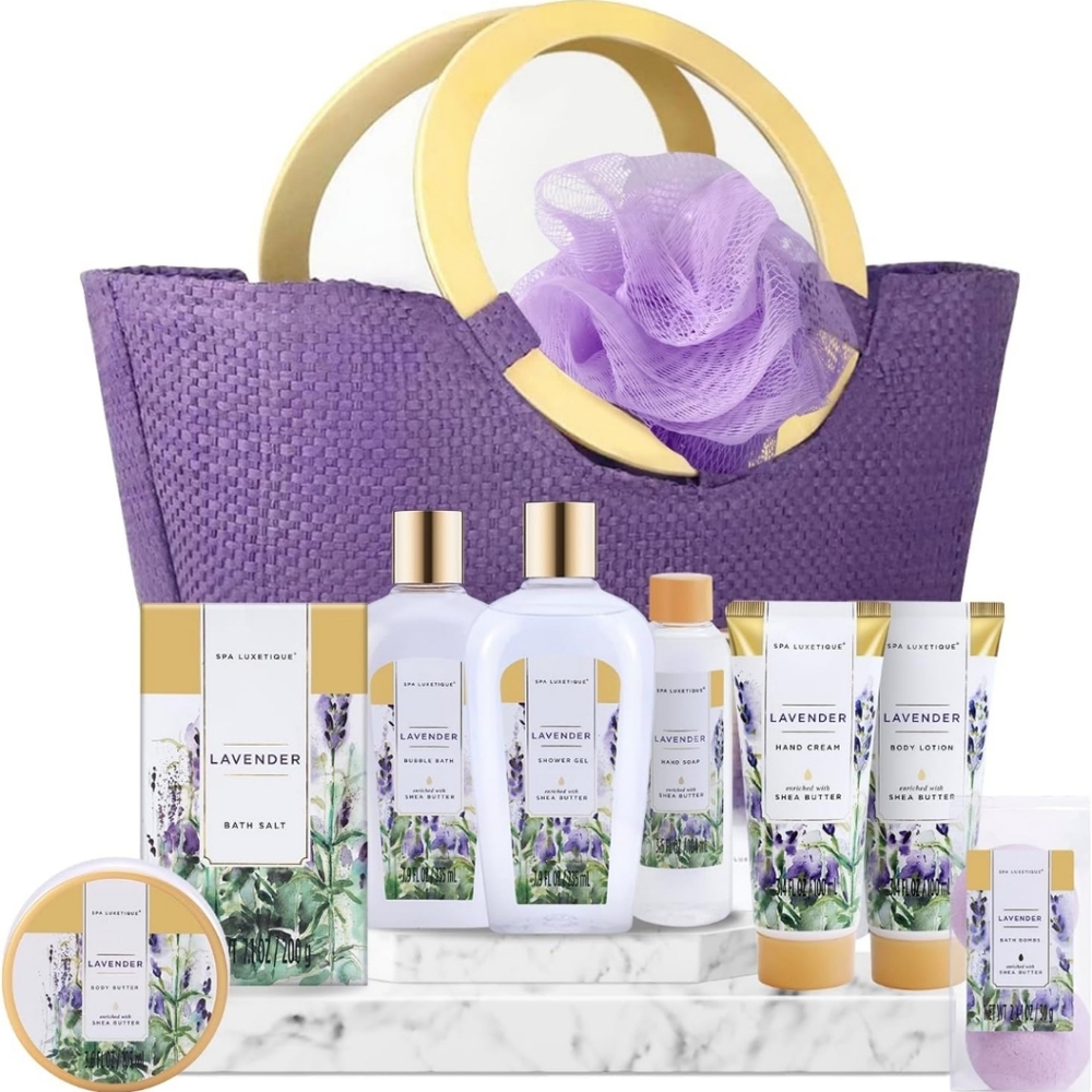 10 Piece Spa Gift Set Lavender